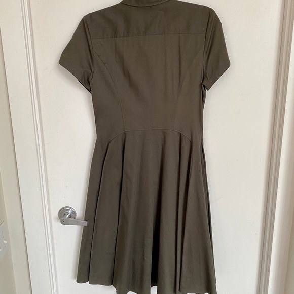 Hugo Boss flare khaki dress - Picture 3 of 5